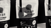 Non-toxic laundry detergent powder pouches displayed with 'Laundry’s New Look' text.