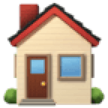 Simple house illustration representing a clean, non-toxic home environment