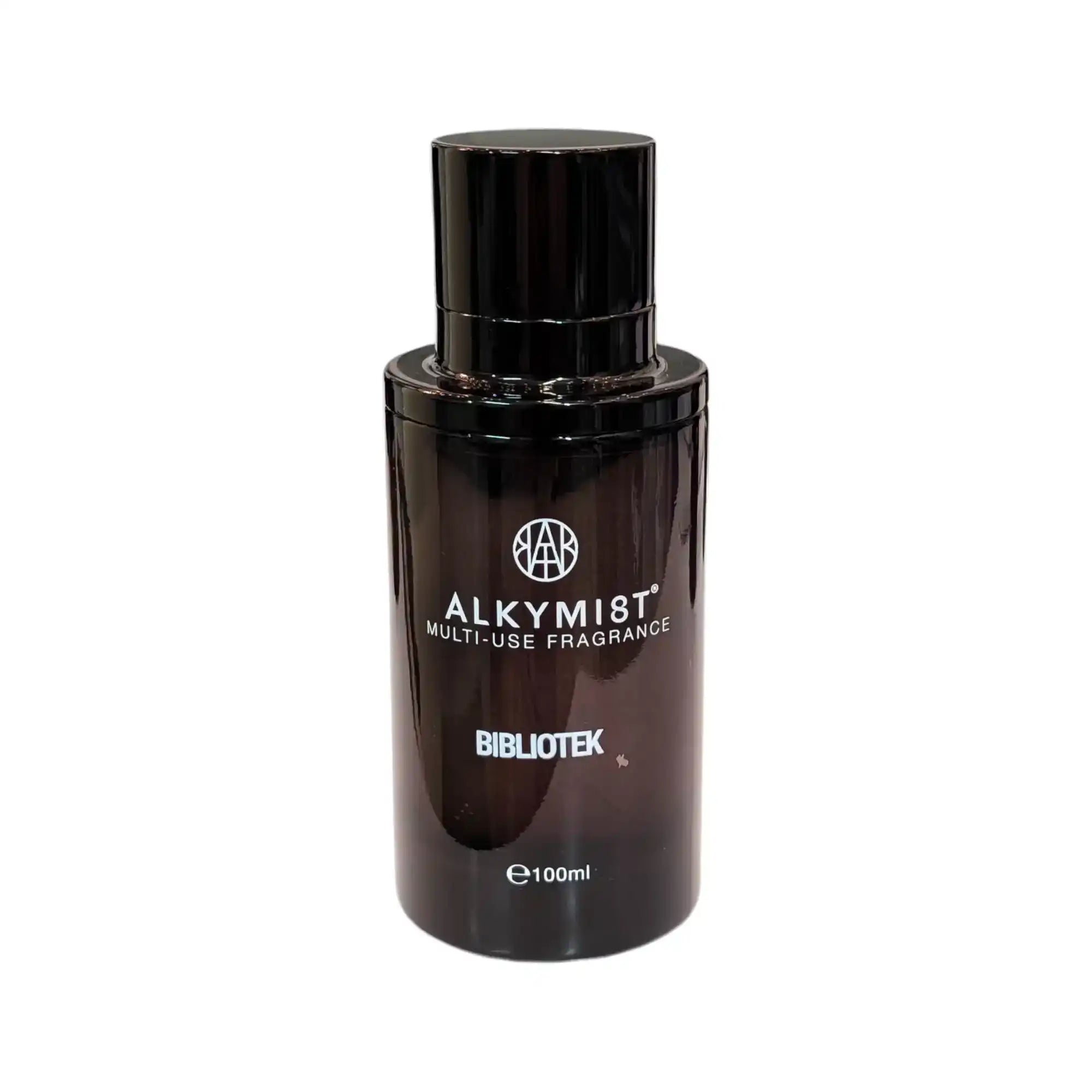 Alkymist multi-use fragrance bottle, non-toxic black packaging, 100ml size