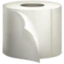 roll of white non-toxic paper for household use, eco-friendly hygiene product