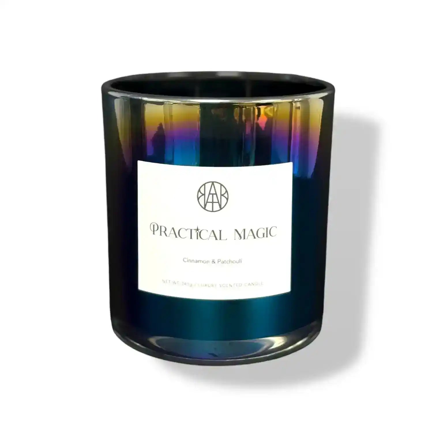 AEMBR Practical Magic Candle set featuring Halloween-themed candles with mystical designs and warm glow.