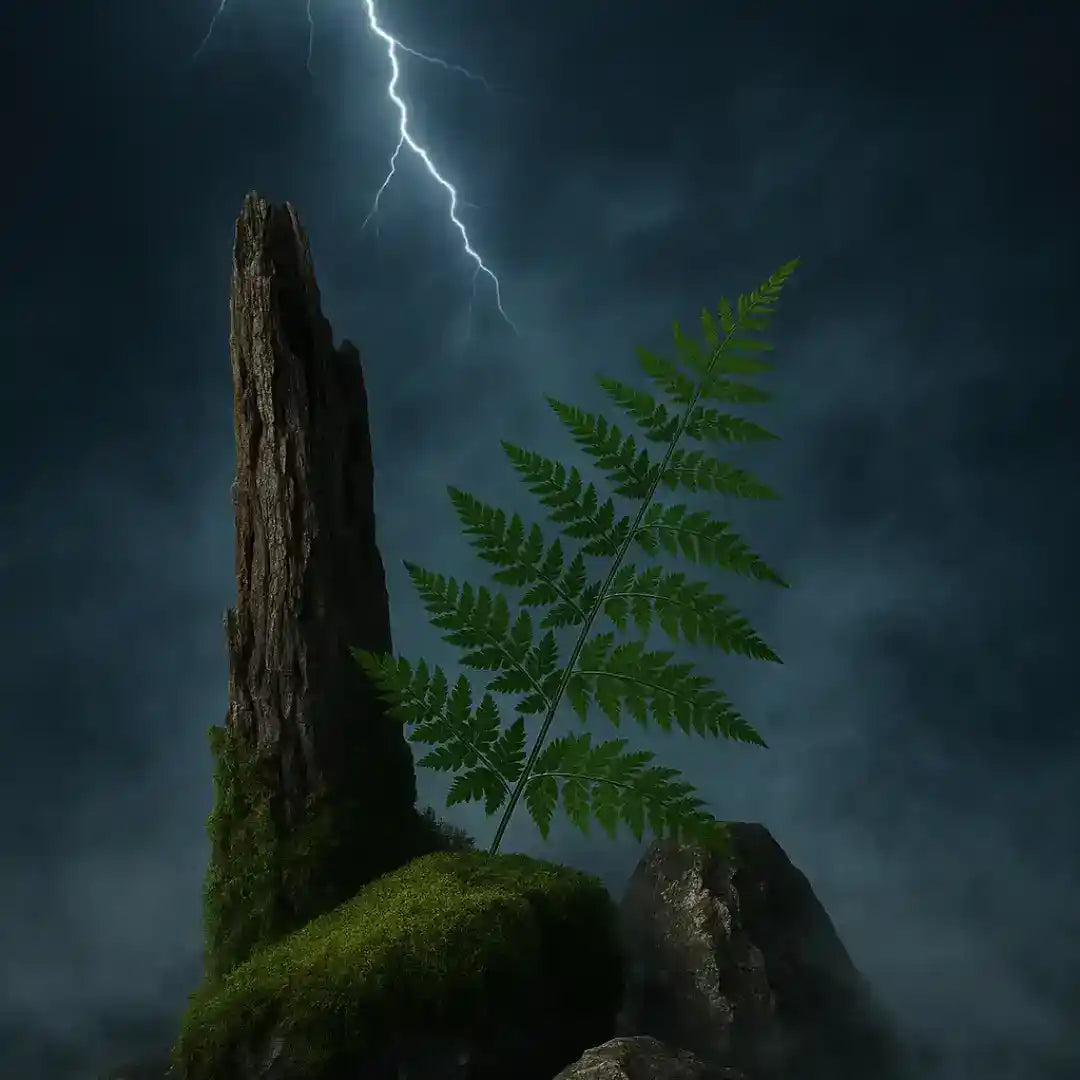 AEMBR Thor Candle with detailed design, featuring a tall, decorative candle in a natural setting.