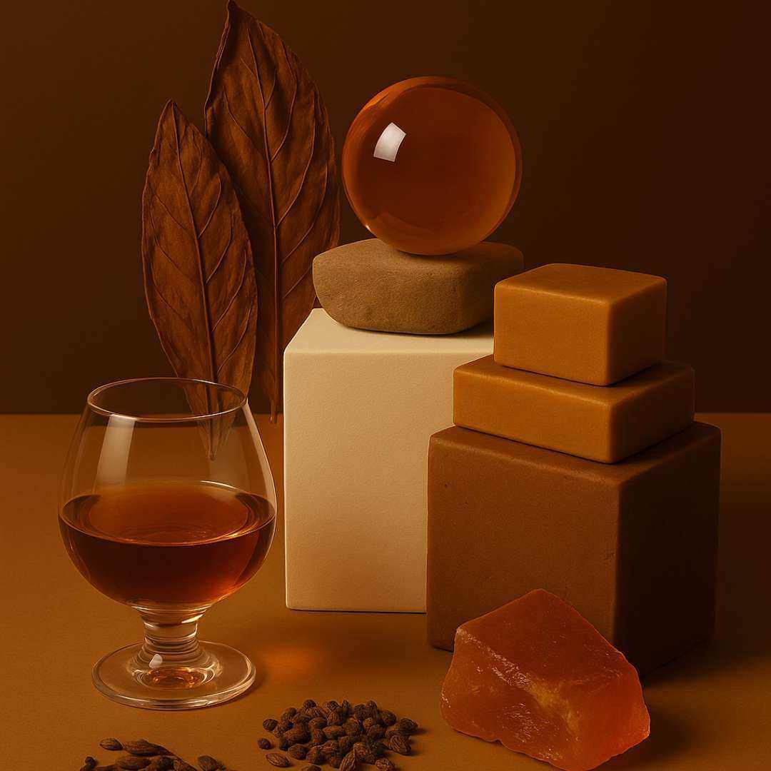 AEMBR Vanilluxe Candle with a sleek glass jar and vanilla scent, glowing softly and ready to create a cozy ambiance.