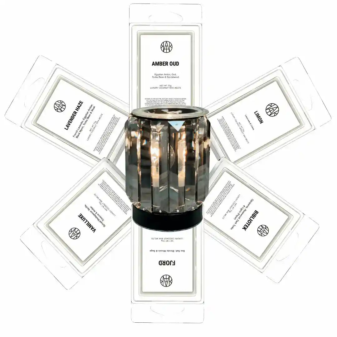 AEMBR Complete Wax Melt Bundle with assorted wax melts in colorful packaging, perfect for home fragrance.
