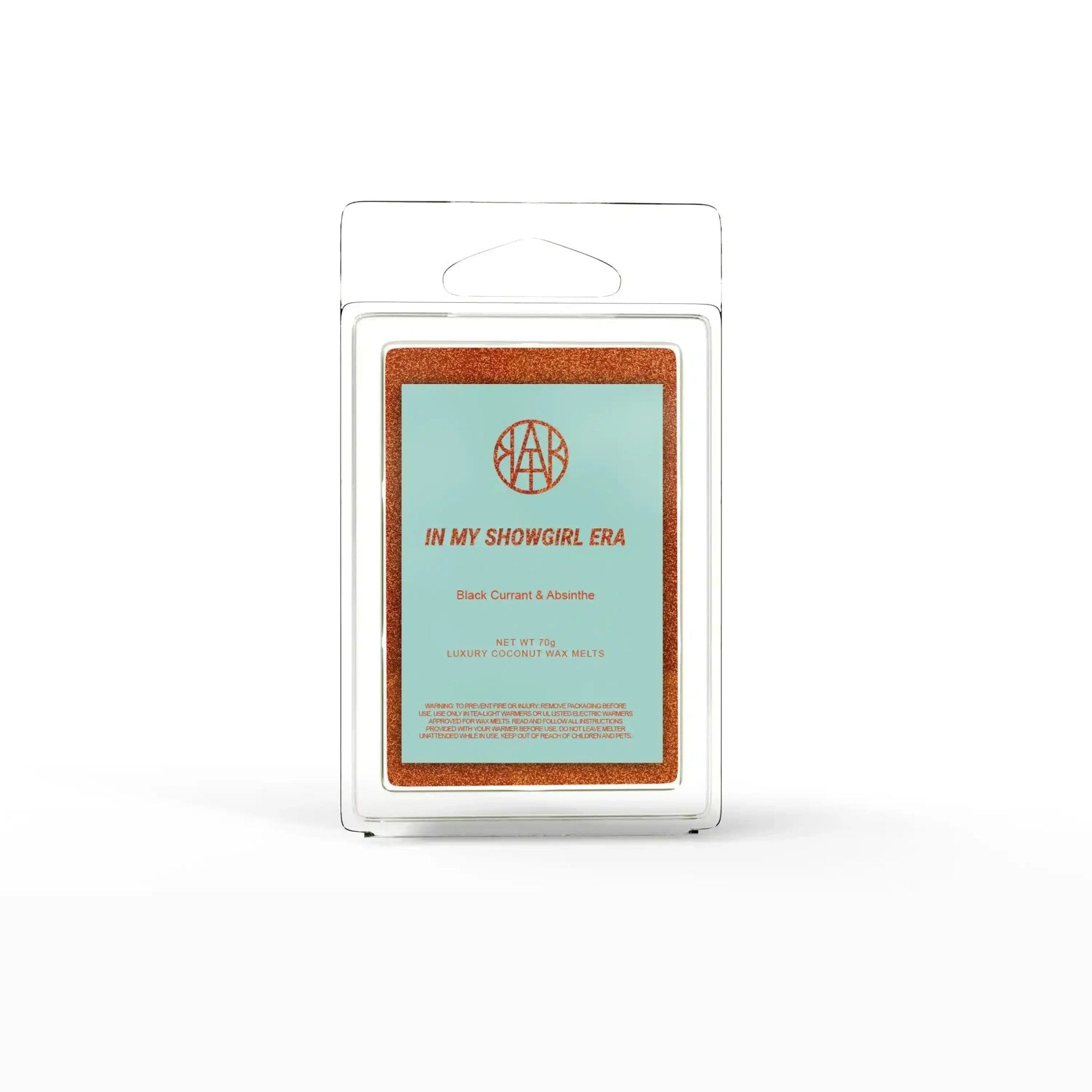 AEMBR In My Showgirl Era wax melt with vibrant pink and purple packaging, showcasing the scented wax melts for home fragrance.
