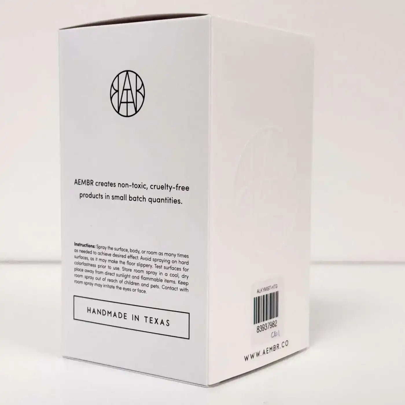 White box with logo, non-toxic cruelty-free text, and 'Handmade in Texas' label on package.