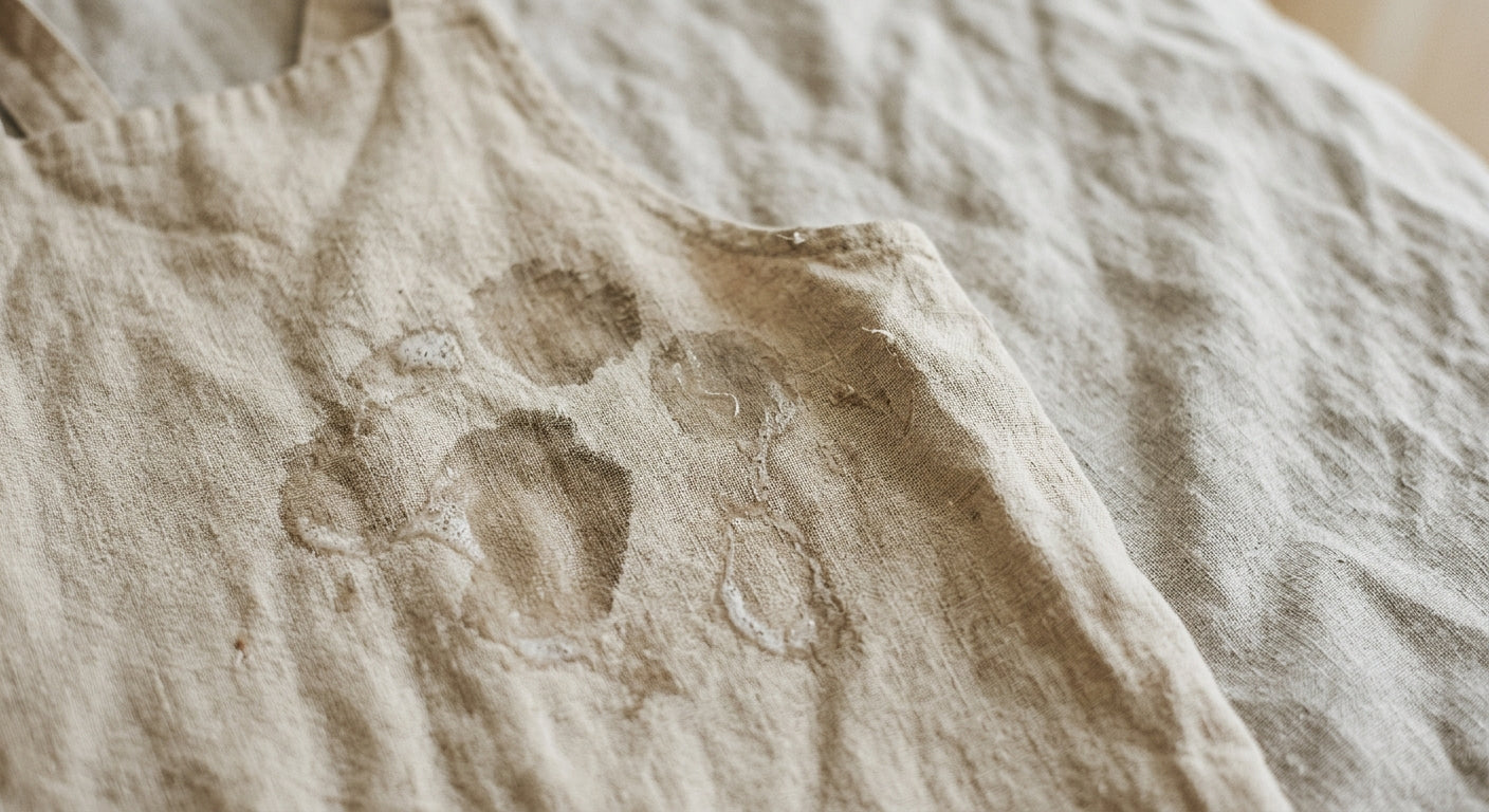 Close-up of fresh laundry with natural light, Nordic minimal aesthetic