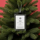 AEMBR Hygge luxury coconut wax melts hanging on a pine tree with festive background
