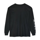 AEMBR black long sleeve shirt with white logo on sleeve, back view