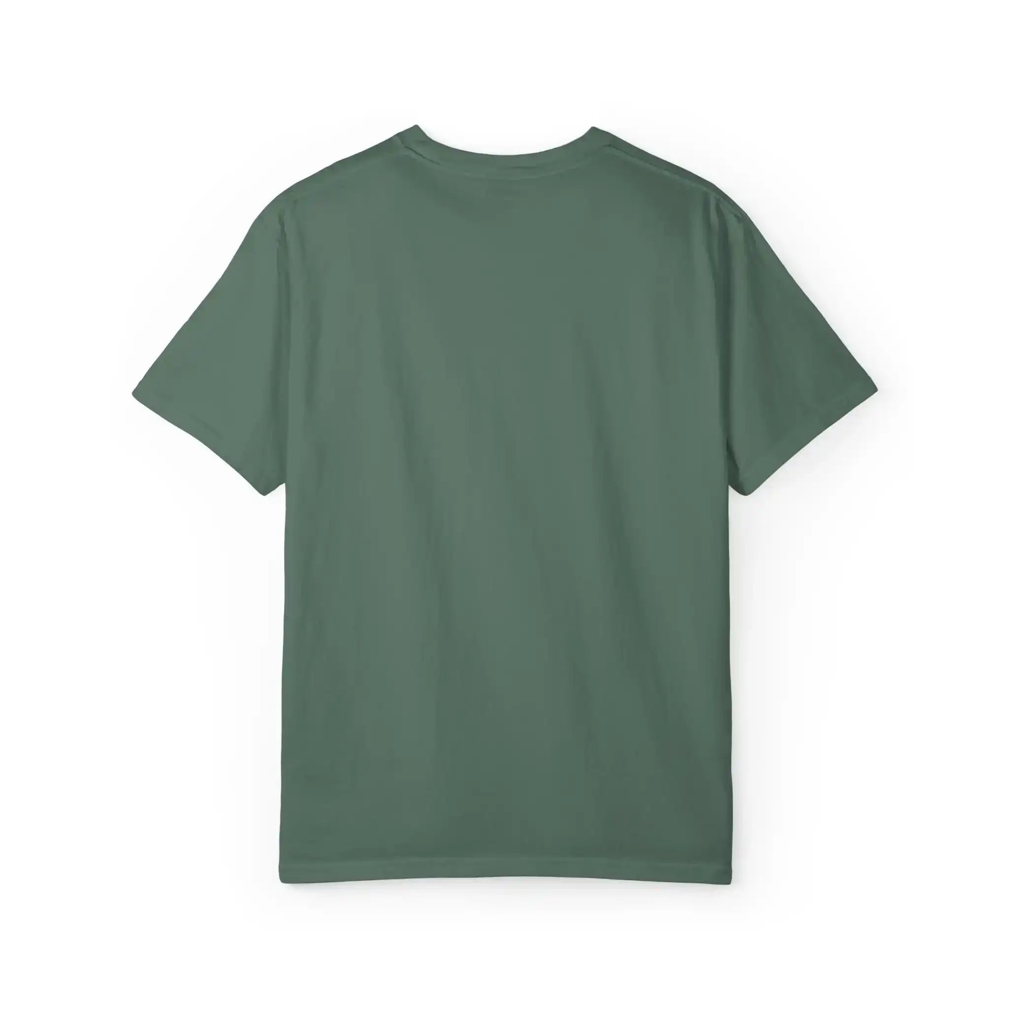 AEMBR plain green short sleeve T-shirt on white background