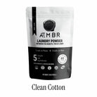 AEMBR non-toxic laundry powder bag, Between the Sheets scent, clean cotton variant