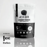 AEMBR non-toxic laundry powder with sea salt and sage, featured on E! News and Forbes.