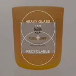 AEMBR Cloudberry scented candle in a heavy glass recyclable jar, non-toxic home fragrance