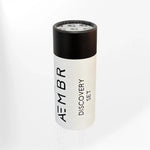 AEMBR Discovery Set non-toxic home fragrance kit in a white and black cylindrical box
