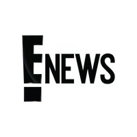 Black E! News logo on transparent background