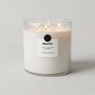 AEMBR The Valkyrie Bibliotek candle with intricate Nordic-inspired design and natural wax finish.