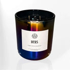 AEMBR Heks Candle featuring a sleek, modern design with a matte black finish, perfect for cozy home decor.