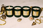 AEMBR Hygge Candle with a simple white holder, emitting a warm glow ideal for cozy home ambiance.