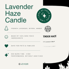 Lavender Haze Candle - AEMBR - Clean Non - Toxic Luxury Goods
