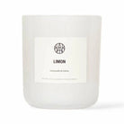 AEMBR Limon Candle with a clear glass jar, featuring a fresh lemon scent and a simple, elegant design.