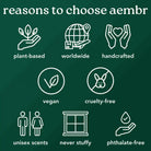 AEMBR Limon Candle with a sleek glass holder and fresh lemon scent, perfect for home décor and ambient lighting.