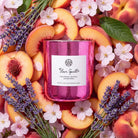 AEMBR Love Spell Candle featuring a decorative glass jar with a white wax candle, perfect for creating romantic ambiance.