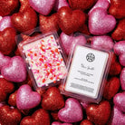AEMBR Love Spell Mini Candle Bundle featuring three scented candles in decorative containers for romantic ambiance.