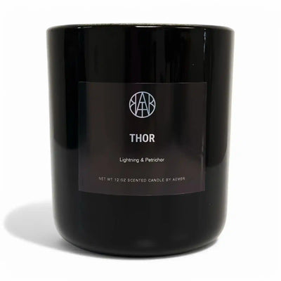 AEMBR Thor candle featuring a detailed, sculpted figure with intricate design, ideal for decorative candle displays.