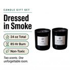 Father's Day Candle Set — Old Fashioned & Tuxedo — Hero Overview — Dressed in Smoke — 24 oz Duo Gift Set