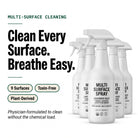 AEMBR Multi Surface Spray 6-Pack - Hero overview - 9 surfaces, toxin-free, plant-derived, 32 fl oz