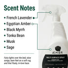 AEMBR Multi Surface Spray 6-Pack - Scent notes macro - French Lavender, Egyptian Amber, Black Myrrh, Tonka Bean, Musk, Sage