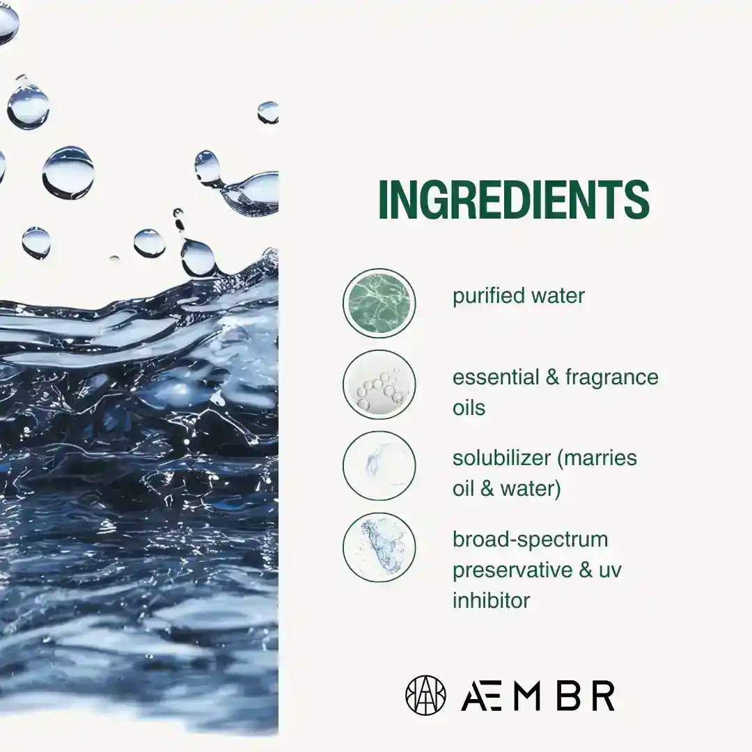 AEMBR Alkymist® Heritage Room Spray in a sleek bottle, designed for multi-use fragrance and home scenting.