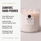 Cereal Milk Valkyrie candle hero — comfort, hand-poured, over 600 hours burn time