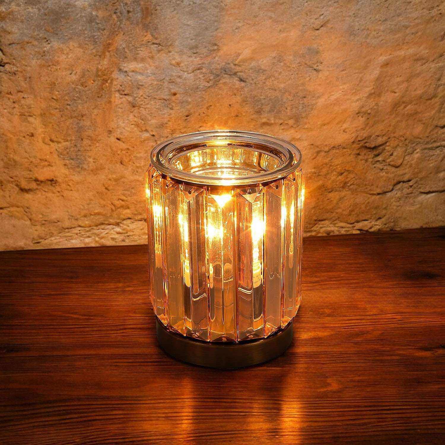 AEMBR Golden Deco Wax Warmer in a limited edition with a sleek gold finish, designed for melting scented wax for home fragrance.