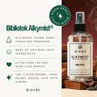 AEMBR Bibliotek Alkymist non-toxic room spray bottle with wood and book scents, multi-use fragrance.