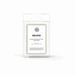 AEMBR BIBLIOTEK coconut wax melt in clear packaging, non-toxic home fragrance