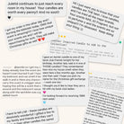 AEMBR customer reviews collage showcasing positive feedback for non-toxic candles and wax melts.