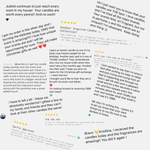 AEMBR customer testimonials collage featuring positive reviews about non-toxic candles and scents.