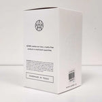 AEMBR non-toxic product box, cruelty-free, handmade in Texas, minimal white packaging.